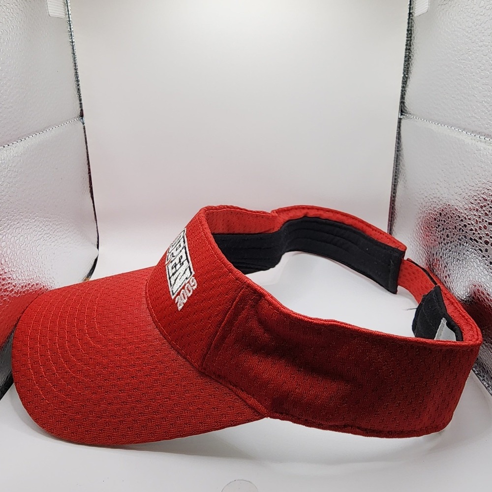 New Ashworth 2009 US‎ Open Bethpage Black Lite Mesh Golf Hat Visor Red Mens OSFA - Picture 2 of 9